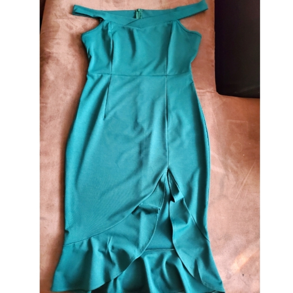 Off the Green Shoulder Dress